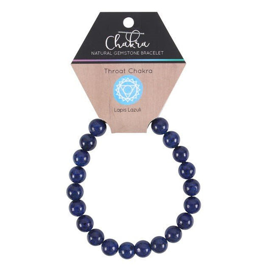 Throat Chakra Lapis Lazuli Gemstone Bracelet - Scents & Gifts UK