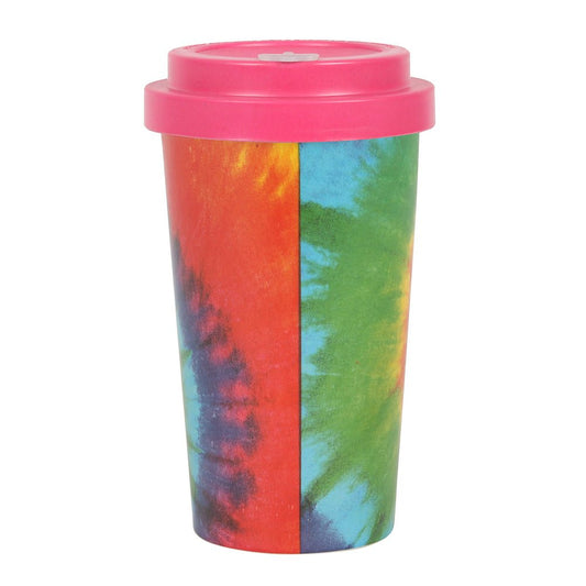 Tie Dye Mandala Bamboo Eco Travel Mug - Scents & Gifts UK
