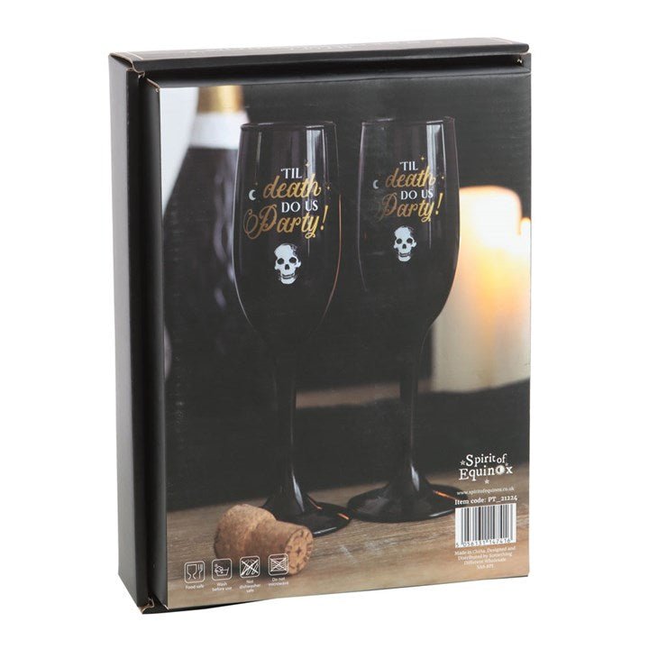Til Death Do Us Party Champagne Flute Set - Scents & Gifts UK
