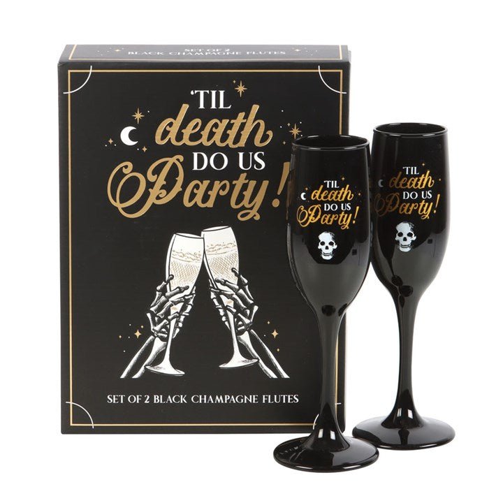 Til Death Do Us Party Champagne Flute Set - Scents & Gifts UK