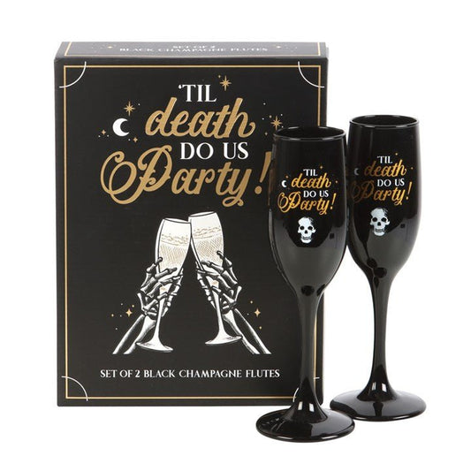 Til Death Do Us Party Champagne Flute Set - Scents & Gifts UK