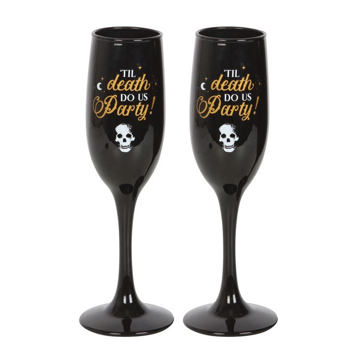 Til Death Do Us Party Champagne Flute Set - Scents & Gifts UK