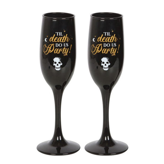 Til Death Do Us Party Champagne Flute Set - Scents & Gifts UK