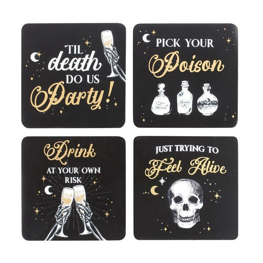 Til Death Do Us Party Coaster Set - Scents & Gifts UK