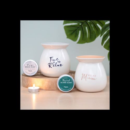 Time to Relax Wax Melt Burner Gift Set - Scents & Gifts UK