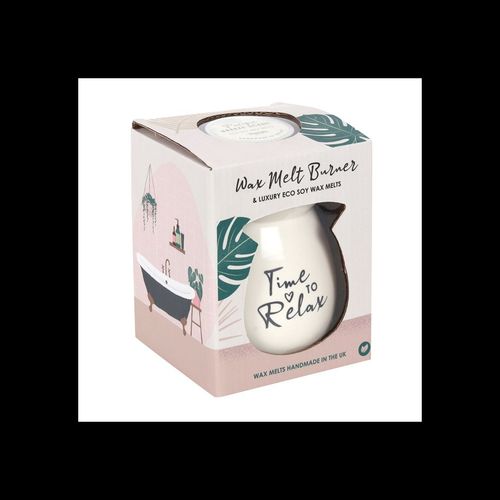 Time to Relax Wax Melt Burner Gift Set - Scents & Gifts UK