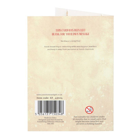 Toadstool Charm Necklace Card - Scents & Gifts UK