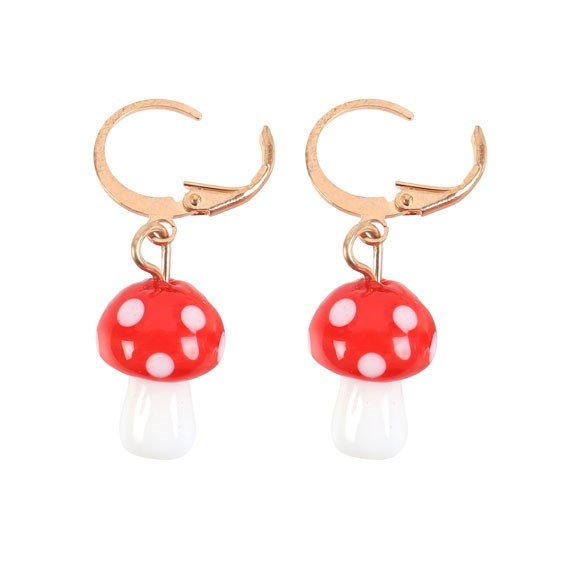 Toadstool Dangle Earrings - Scents & Gifts UK