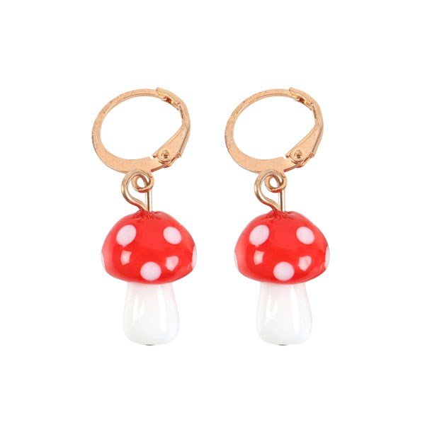 Toadstool Dangle Earrings - Scents & Gifts UK