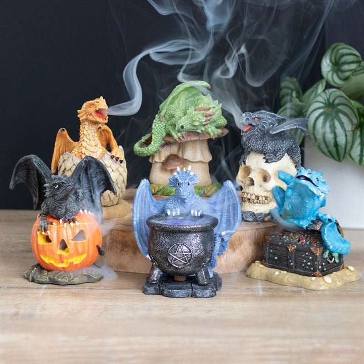Trick or Treat Dragon Cone Burner By Anne Stokes - Scents & Gifts UK
