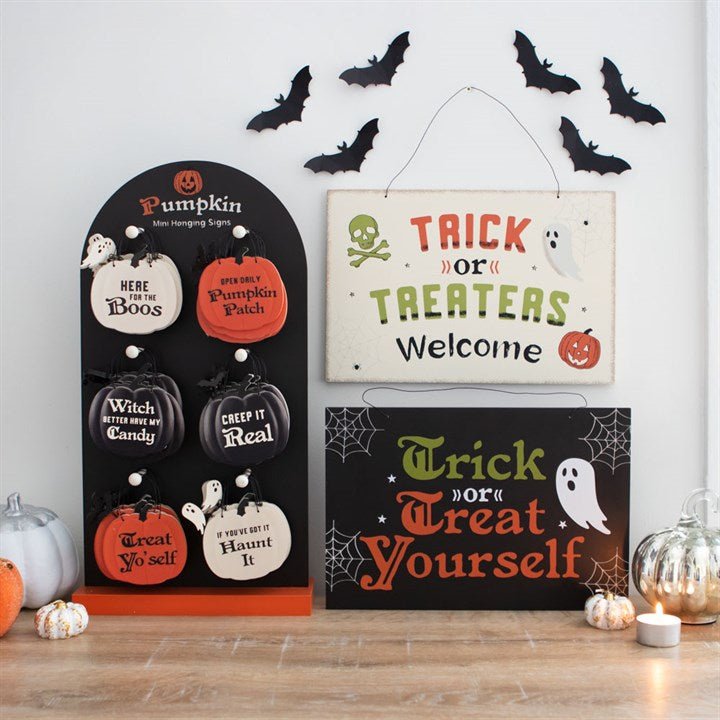 Trick or Treat Yourself Hanging Sign - Scents & Gifts UK
