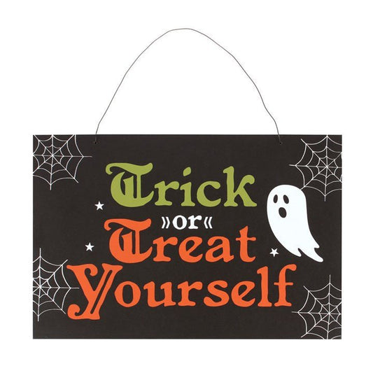 Trick or Treat Yourself Hanging Sign - Scents & Gifts UK