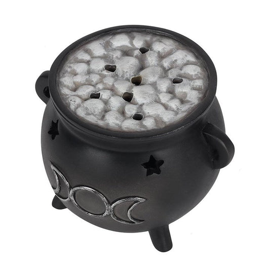 Triple Moon Cauldron Incense Cone Holder - Scents & Gifts UK
