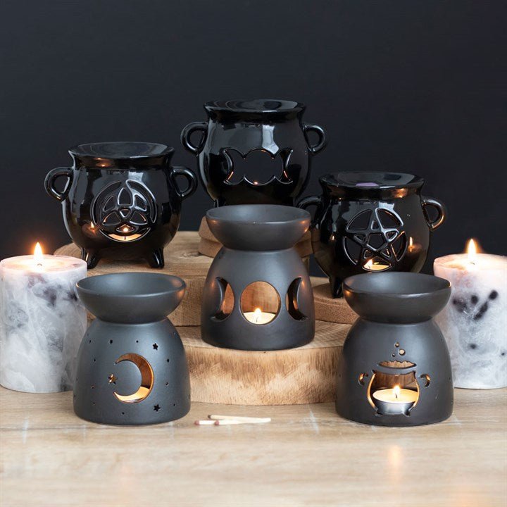 Triple Moon Cauldron Oil Burner - Scents & Gifts UK