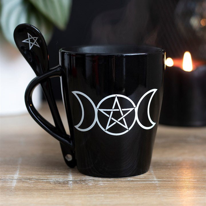 Triple Moon Mug and Spoon Set - Scents & Gifts UK