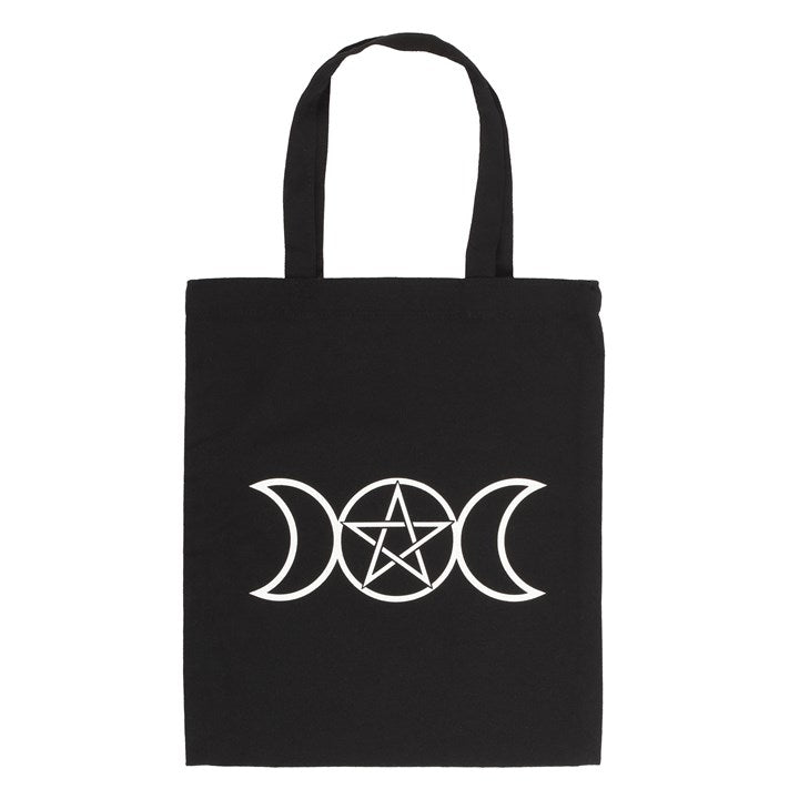 Triple Moon Polycotton Tote Bag - Scents & Gifts UK