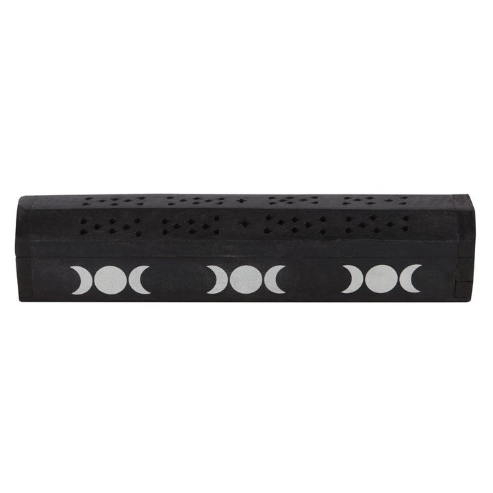 Triple Moon Wooden Sage Incense Box Set - Scents & Gifts UK