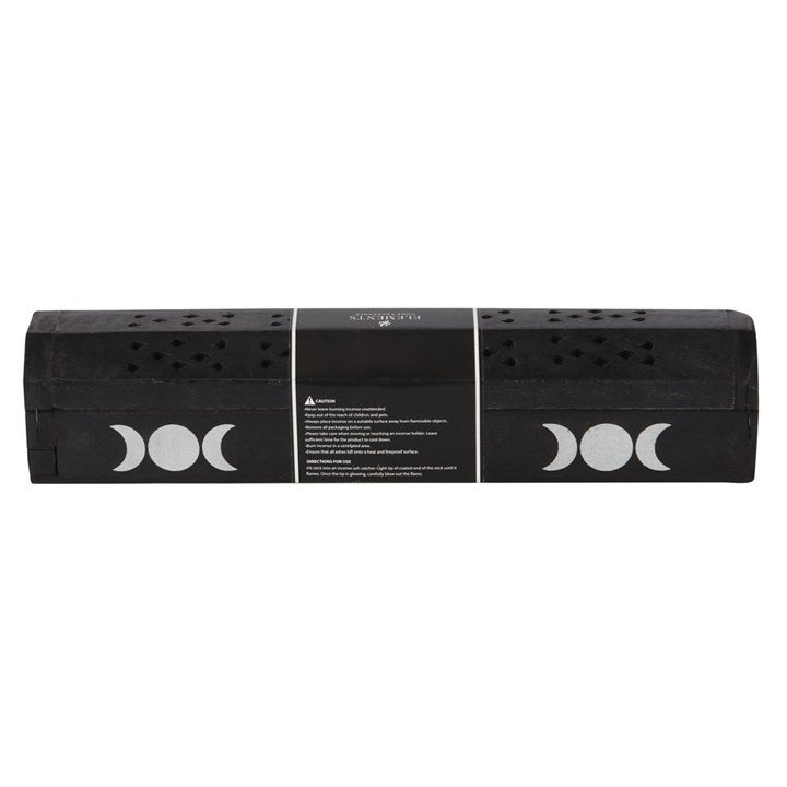 Triple Moon Wooden Sage Incense Box Set - Scents & Gifts UK