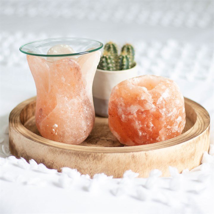 Tulip Shaped Himalayan Salt Oil Burner - Scents & Gifts UK