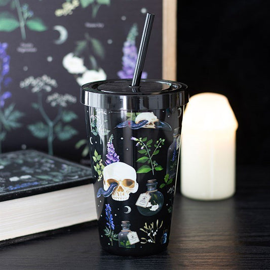 Venom & Vines Print Tumbler with Straw - Scents & Gifts UK