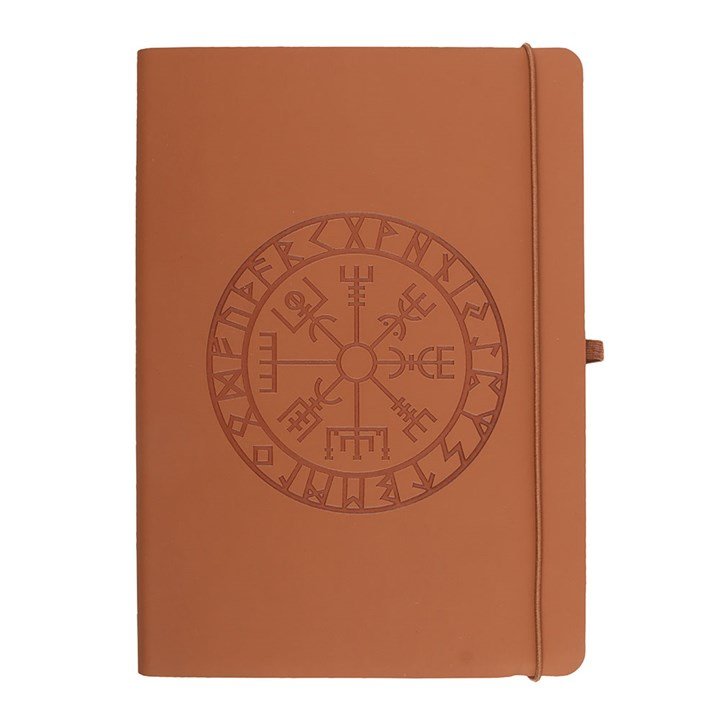 Viking Compass A5 Faux Leather Journal with Pen - Scents & Gifts UK