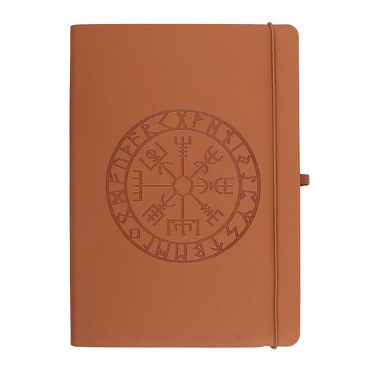 Viking Compass A5 Faux Leather Journal with Pen - Scents & Gifts UK