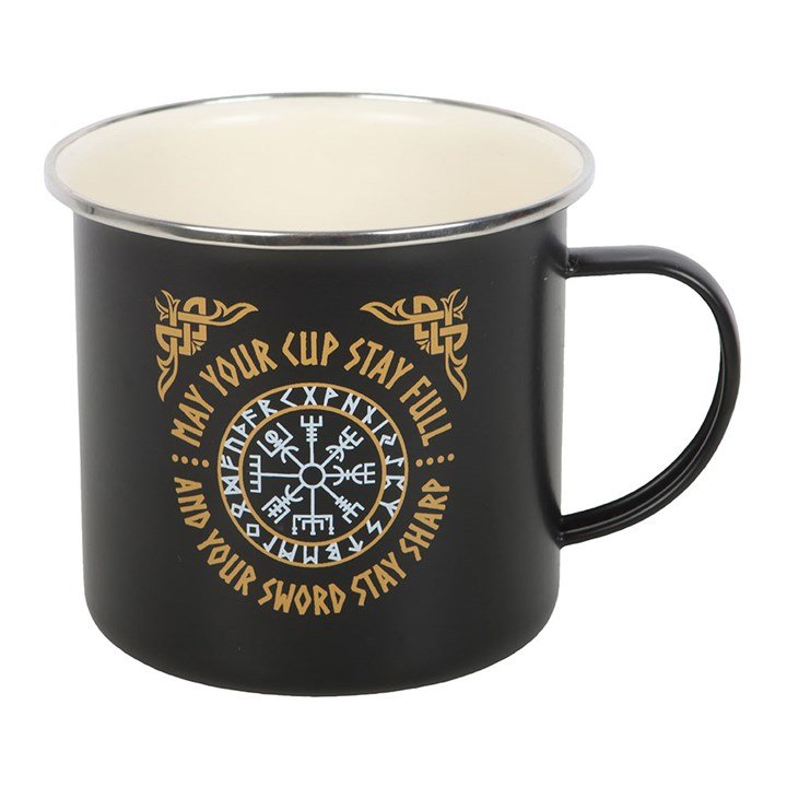 Viking Compass Enamel Mug - Scents & Gifts UK