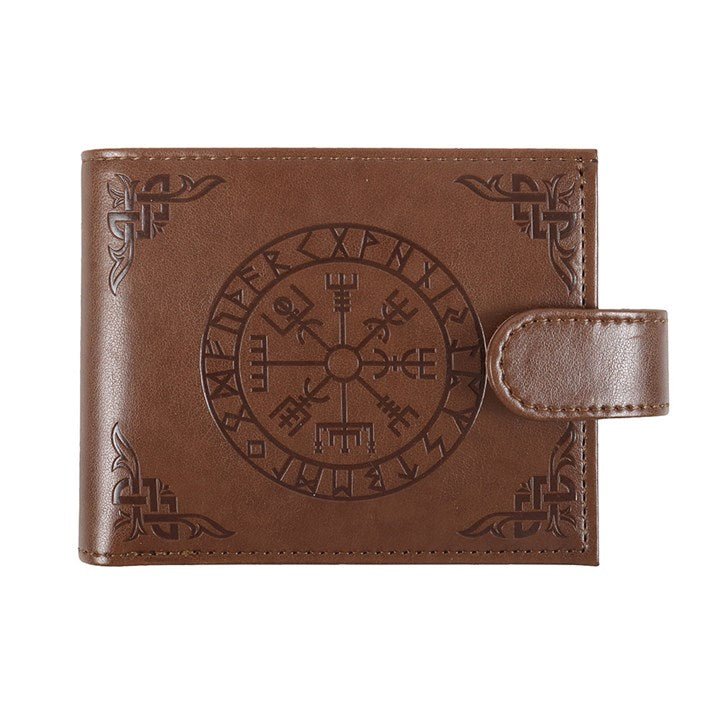 Viking Compass Faux Leather Wallet - Scents & Gifts UK