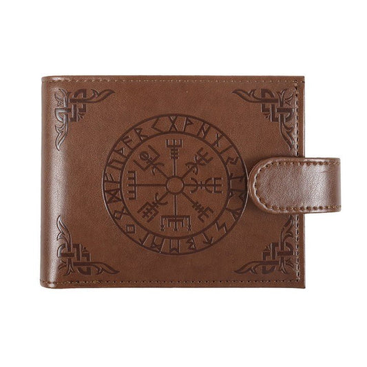 Viking Compass Faux Leather Wallet - Scents & Gifts UK