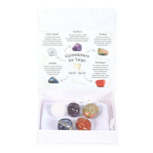 Virgo Crystal Tumblestone Set - Scents & Gifts UK