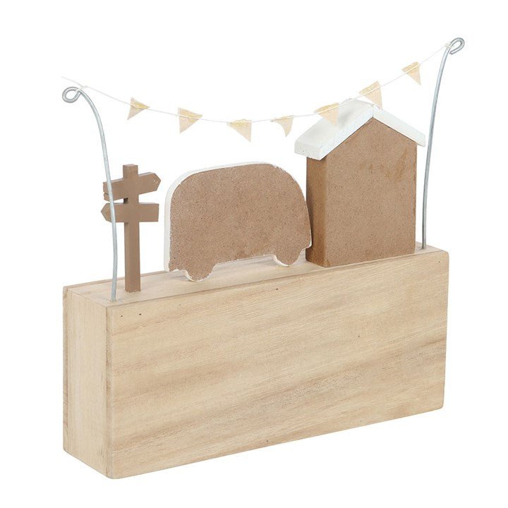 Wander Often Beach Hut Caravan Wooden Ornament - Scents & Gifts UK