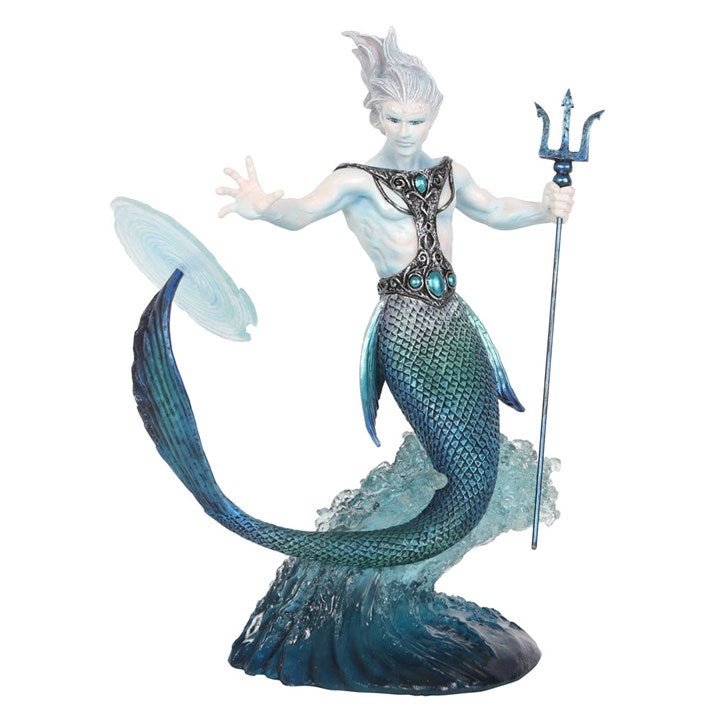 Water Elemental Wizard Figurine by Anne Stokes - Scents & Gifts UK