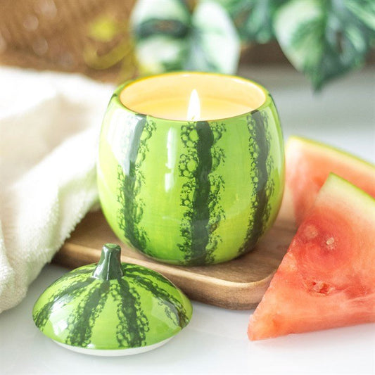 Watermelon Shaped Candle Jar - Scents & Gifts UK