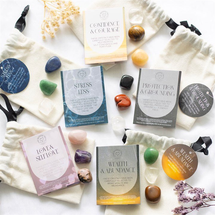 Wealth & Abundance Healing Crystal Set - Scents & Gifts UK