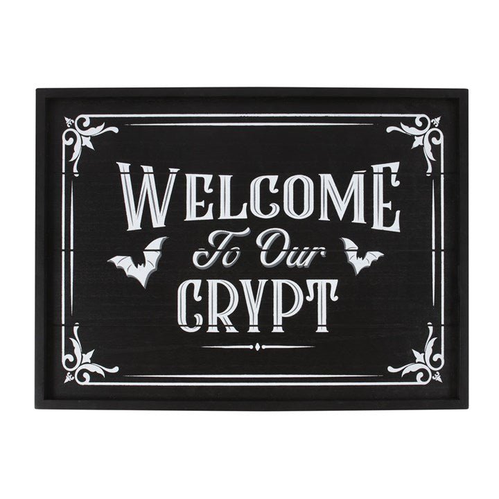 Welcome To Our Crypt Wall Plaque - Scents & Gifts UK