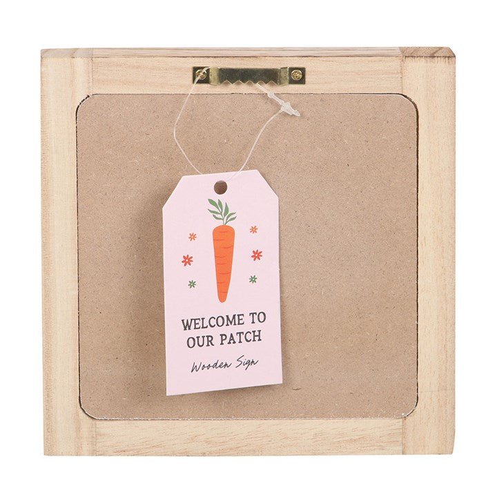 Welcome to Our Patch Wooden Frame Sign - Scents & Gifts UK