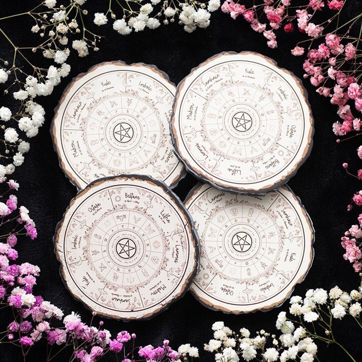 Wheel of the Year Coaster Set - Scents & Gifts UK