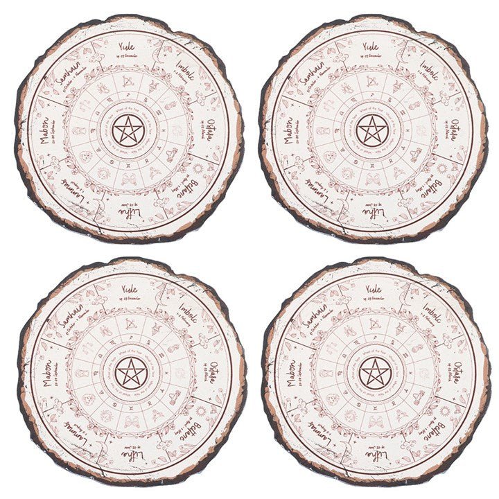 Wheel of the Year Coaster Set - Scents & Gifts UK