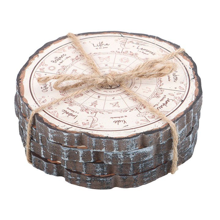 Wheel of the Year Coaster Set - Scents & Gifts UK