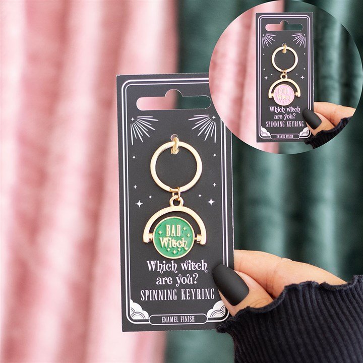 Which Witch Are You Spinning Keyring - Scents & Gifts UK