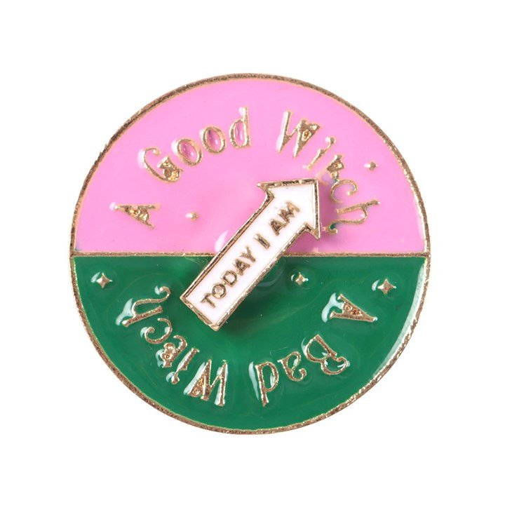 Which Witch Are You Spinning Pin Badge - Scents & Gifts UK
