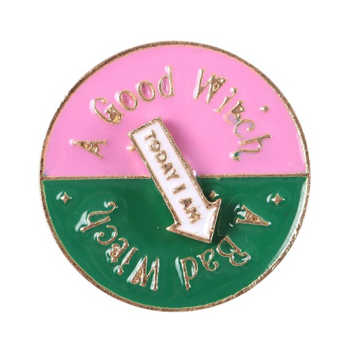 Which Witch Are You Spinning Pin Badge - Scents & Gifts UK