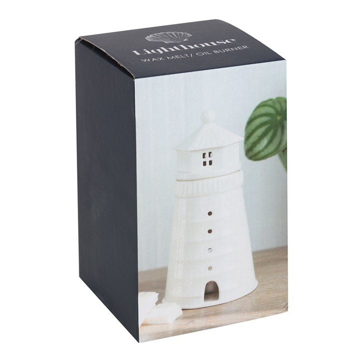 White Lighthouse Oil Burner - Scents & Gifts UK