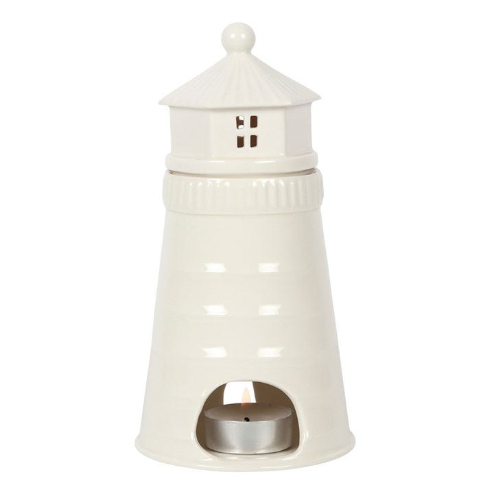 White Lighthouse Oil Burner - Scents & Gifts UK