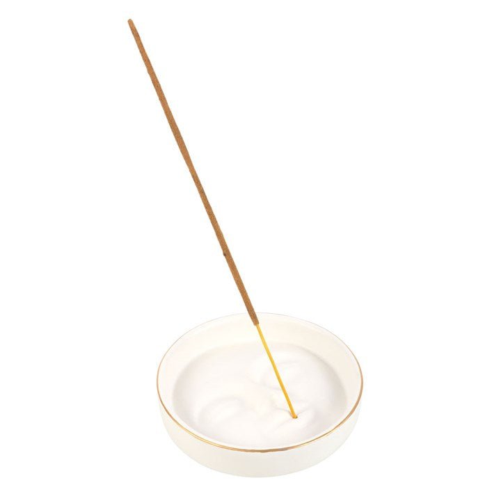 White Moon Face Incense Stick Holder - Scents & Gifts UK
