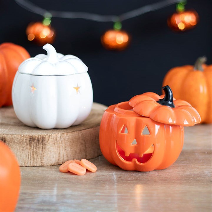 White Pumpkin Oil Burner - Scents & Gifts UK
