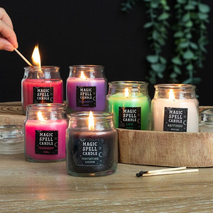 White Sage 'Happiness' Spell Candle Jar - Scents & Gifts UK