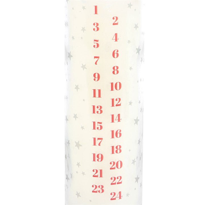 White Vanilla Advent Tube Candle - Scents & Gifts UK