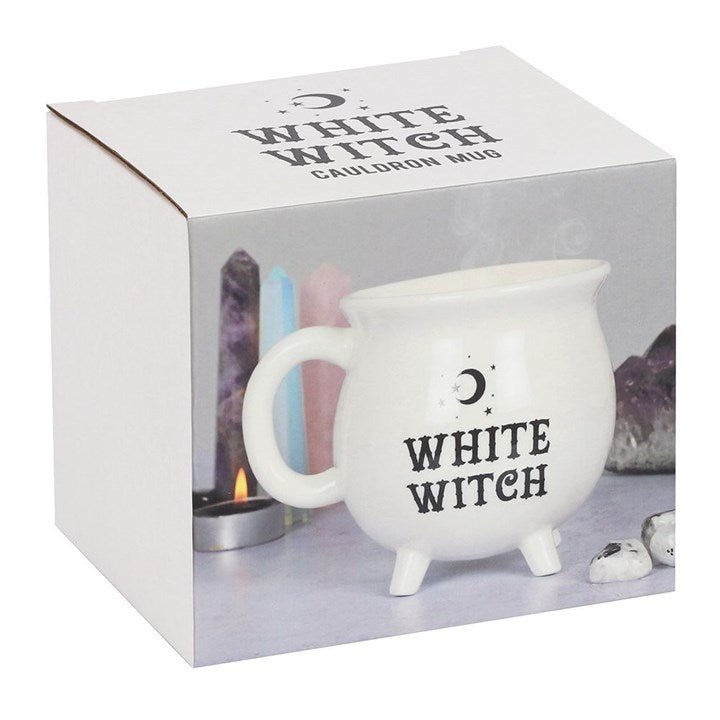 White Witch Cauldron Mug - Scents & Gifts UK