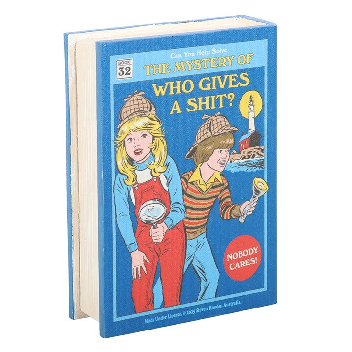 Who Gives a Shit Book Shaped Storage Box by Steven Rhodes - Scents & Gifts UK